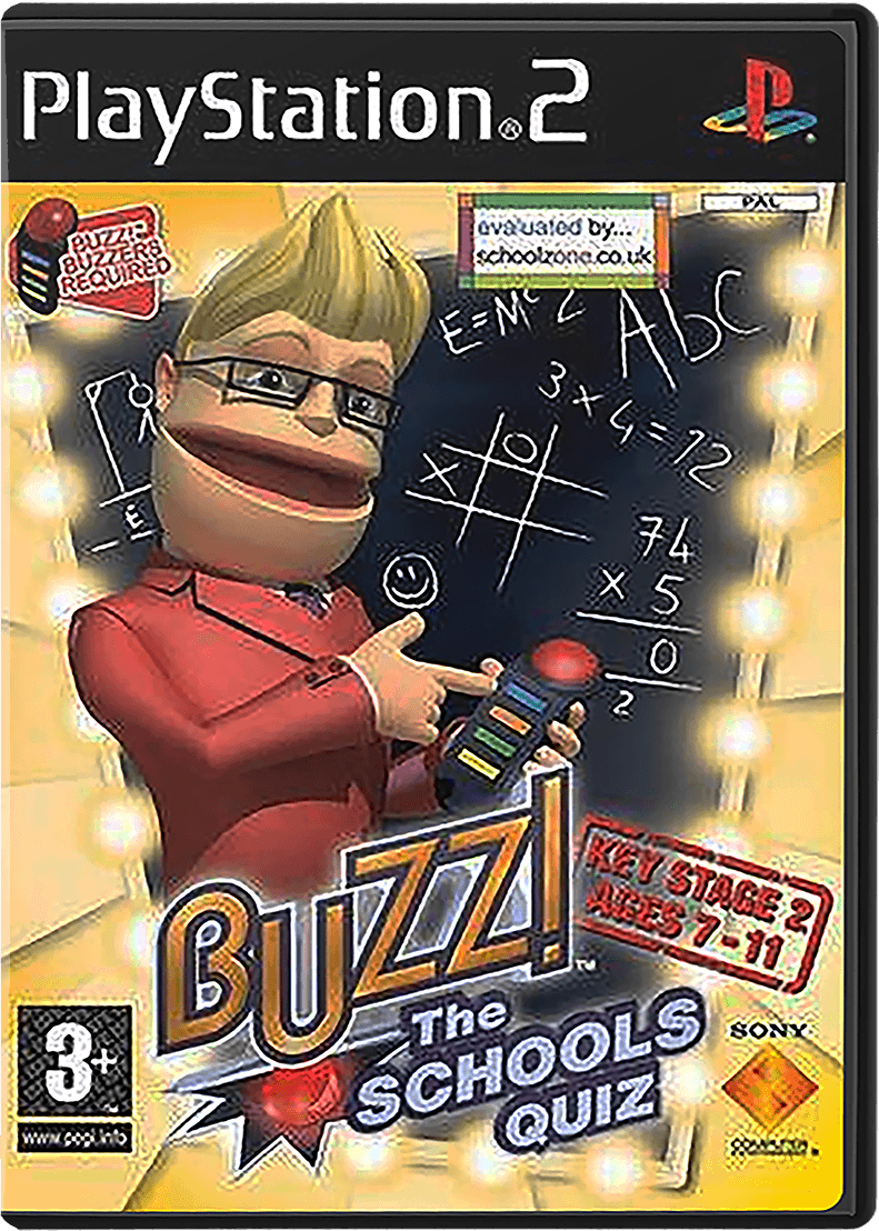 Buzz The Schools Quiz box art for Playstation 2